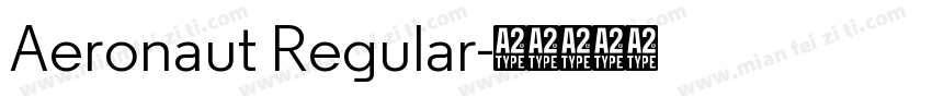 Aeronaut Regular字体转换